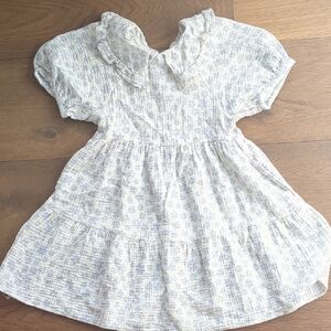 Zara Purple Flower and White Girls Tired  Dress